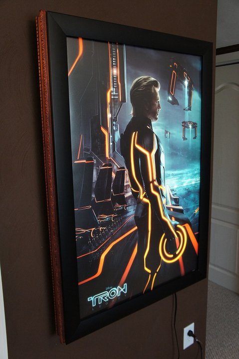 lighted movie posters